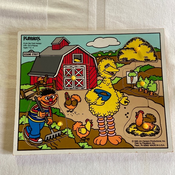 Vintage 1990 Sesame Street Playskool puzzle - Picture 1 of 6